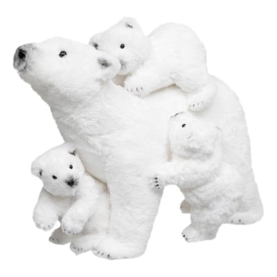 Décoration Noël, famille Ours, H 42 cm ATMOSPHERA