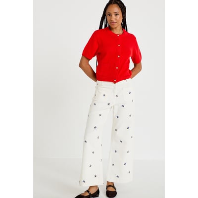Pantalon bootcut taille haute velours CACHE CACHE