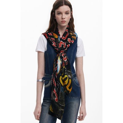 Foulard lettres chats DESIGUAL