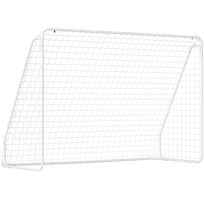 But de football Métal Blanc HOMCOM