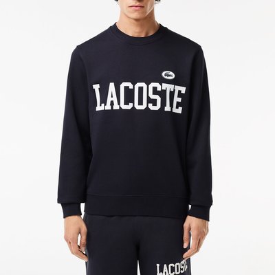 Sweater met ronde hals en logo, in molton LACOSTE