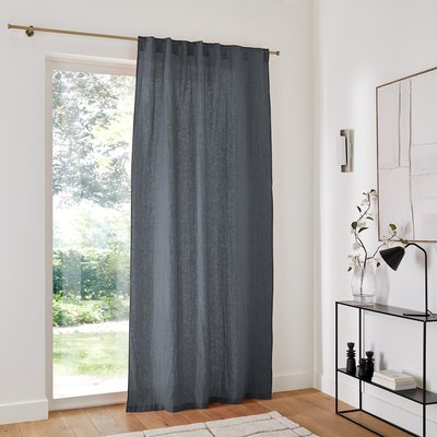 Onega Concealed Tab Top Curtain in Washed Linen LA REDOUTE INTERIEURS