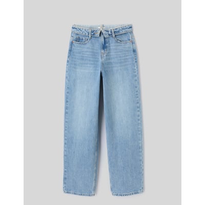 Jean balloon ceinture retournée BZB