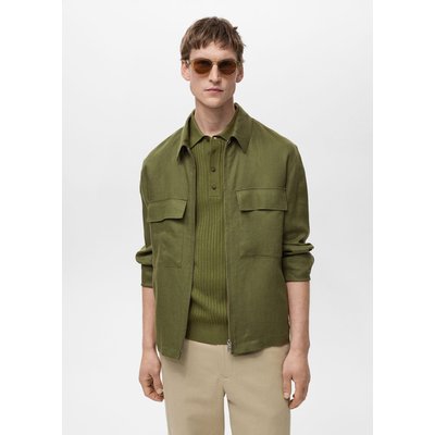Veste 100 % lin poches MANGO MAN