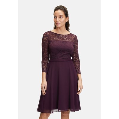 Robe cocktail aubergine top