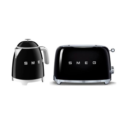 Retro Style 0.8L Mini Kettle & 2-Slice Toaster Set SMEG