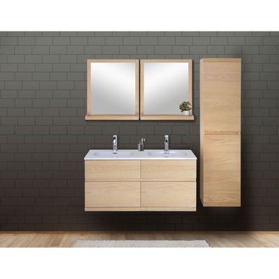Meuble double vasque +miroir +colonne ENIO MOB IN