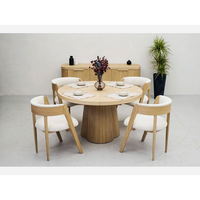 Table à manger  cm jusqu'à 8 couverts placage, SUGITON BOBOCHIC