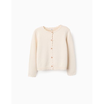 Gilet en Maille avec Pois en Relief ZIPPY
