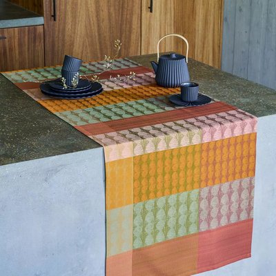 Chemin de table pur coton Mille halos GARNIER THIEBAUT