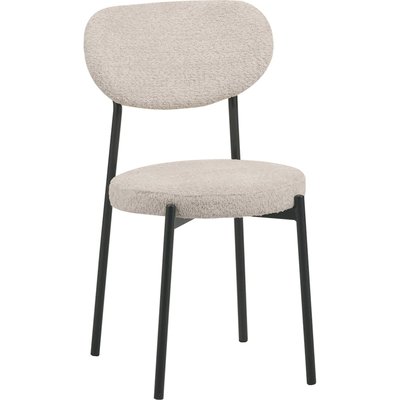 Chaise design en tissu bouclette  confort et élégance RECOLLECTION