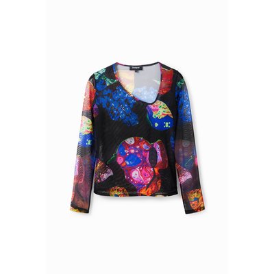 T-shirt tulle minéral M. Christian Lacroix - BLACK - S DESIGUAL