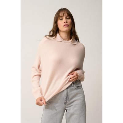 Pull Col Claudine Poudre Piura JUST CASHMERE