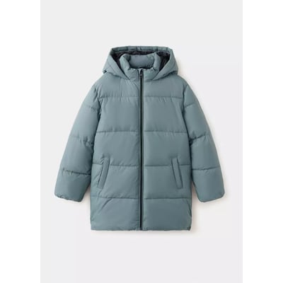 Anorak long matelassé capuche MANGO KIDS