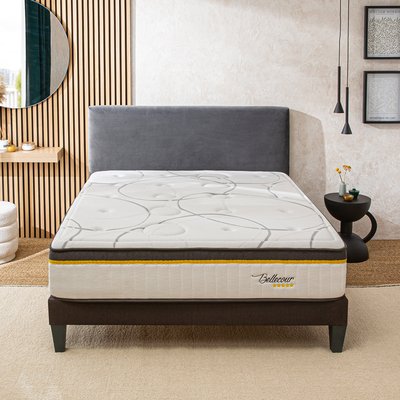 Ensemble Matelas Ressorts ensachés + Sommier Bois BELLECOUR 3.0 BELLECOUR