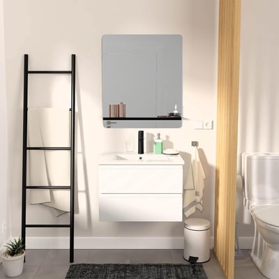 Meuble simple +vasque+robinet+miroir SORRENTO MOB IN