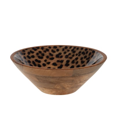 Saladier Léopard en manguier 30 cm TABLE PASSION