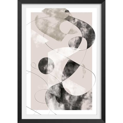 Affiche Eclats beige rosé HEXOA