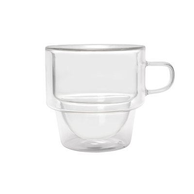 Lot de 2 tasses à café en Verre double paroi, OMAGIO COSY&TRENDY