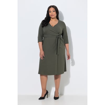 Robe portefeuille, coupe en A, col en V ULLA POPKEN