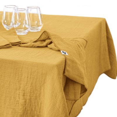Nappe rectangle gaze de coton Gaia EDEN