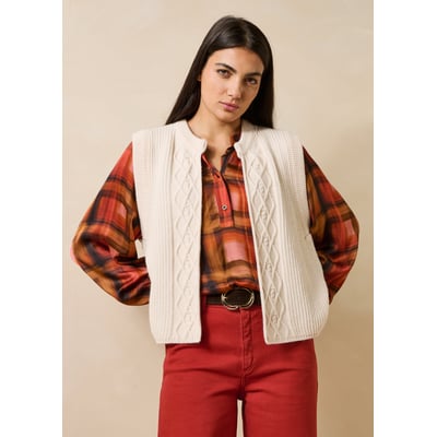 Gilet sans manches col rond LA FEE MARABOUTEE