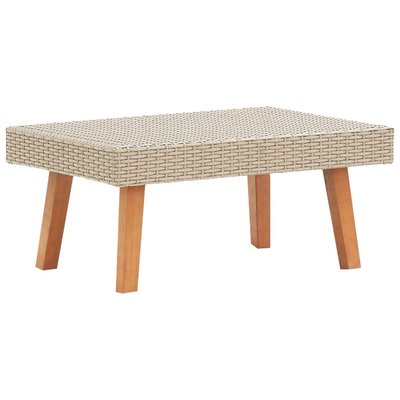 Table basse de jardin en résine tressée HOME MAISON