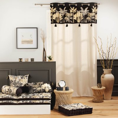 Rideau tamisant top Jungle dorée DOUCEUR D'INTÉRIEUR