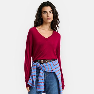 Pull col V, en fine maille LA REDOUTE COLLECTIONS