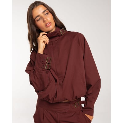 Veste courte style bomber à col montant THE-ARE