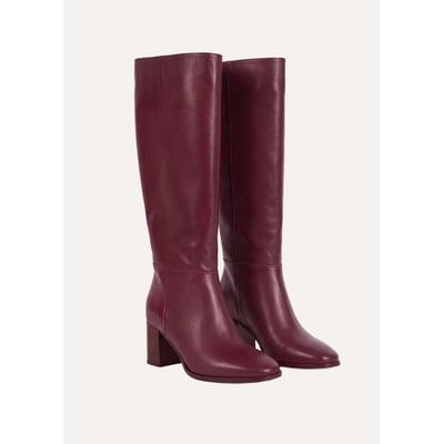 Bottes à talons en cuir LA FEE MARABOUTEE