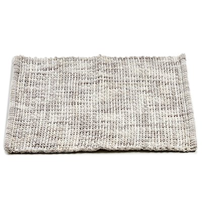 Tapis descente de lit tressé gris 50x80cm WADIGA