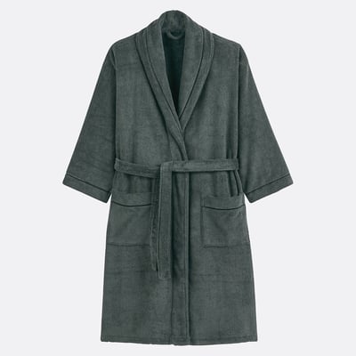 Albornoz para adulto con cuello chal de algodón peinado 400 g/m2, Victor LA REDOUTE INTERIEURS