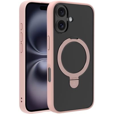 Coque iPhone 17 magnétique stand Rose ADEQWAT