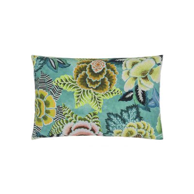 Taie d'oreiller imprimée en percale de coton, ROSE DE DAMAS DESIGNERS GUILD