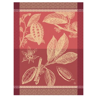 Torchon en Coton, CHOCOLATS - FÈVE LE JACQUARD FRANCAIS