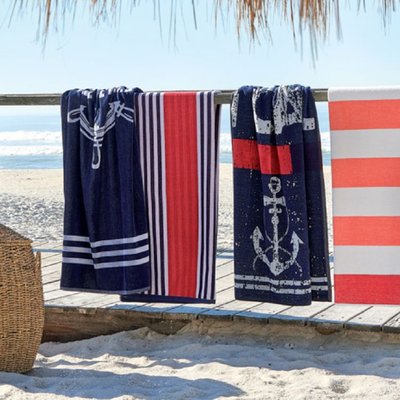 Drap De Plage en Velours  NAUTICAL LASA HOME