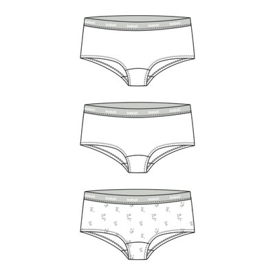 Lot de 3 culottes en coton BOBOLI