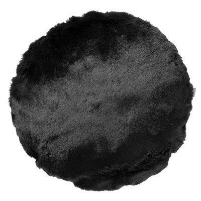 Coussin Zaya - Noir, Ø45 cm DUTCH DECOR