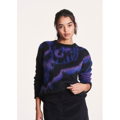Pull droit à motif jacquard cachemire LA FEE MARABOUTEE