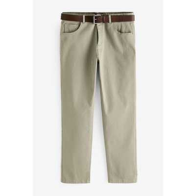 Pantalon avec ceinture coupe droite NEXT