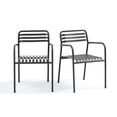 Set of 2 Manni Aluminium Garden Armchairs LA REDOUTE INTERIEURS
