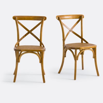 Set van 2 stoelen, hout en riet Cedak LA REDOUTE INTERIEURS