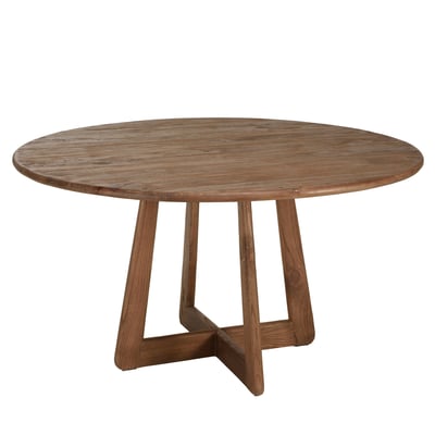 Table à manger ronde 140x140cm en bois de mindi ARCUS PIER IMPORT