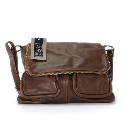 Sac à Main / Sacoche En Cuir De Buffle Marron Pour Femme - Marque La Redoute - Occasion