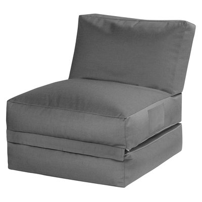 Pouf extérieur Dralon avec dossier dépliable TWIST OUTSIDE MAGMA HEIMTEX