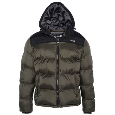 Doudoune bi-colore à capuche Utah 2 SCHOTT