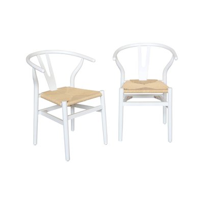 Chaise vintage bois de hêtre et cordes (lot de 2) CECILE SWEEEK