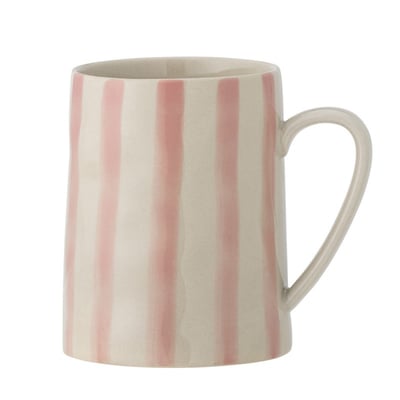 Mug grès peint rayures  BEGONIA BLOOMINGVILLE
