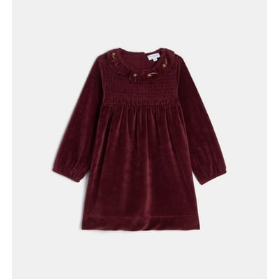 Robe smock valeriane en panne velours CADET ROUSSELLE